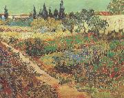 Vincent Van Gogh Flowering Garden with Path (nn04) china oil painting artist